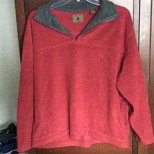Red pullover jacket